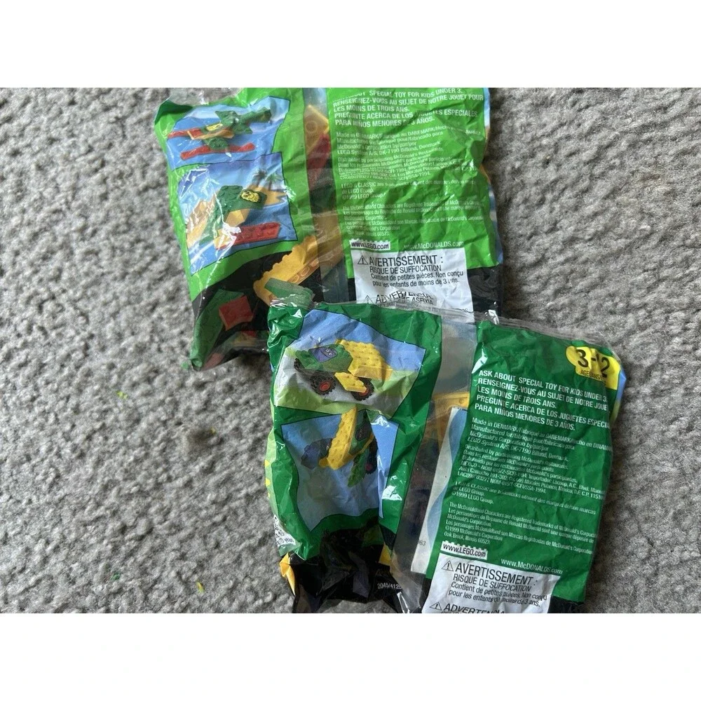 NEW Sealed McDonalds LEGO CLASSIC #5 Grimace & #6 Fry Guy